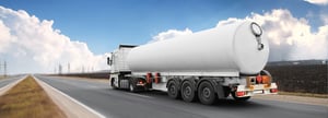 A fuel truck is making a delivery after the buyer paid with ease thanks to accounting automation