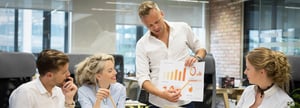 Employees at a marketing agency see the benefits of using accounting automation.
