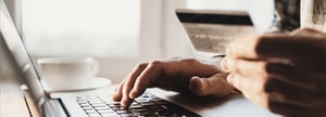 a person using their credit card to pay invoice within the Bill360 platform