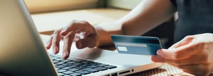 A buyer reduces a seller's days sales outstanding by paying online with a credit card.